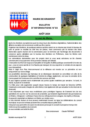 Le nouveau bulletin municipal est en ligne !