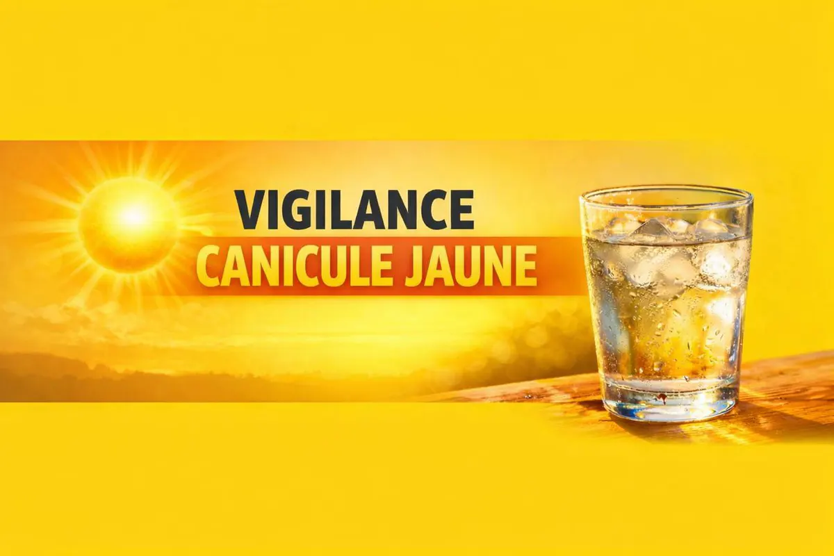 VIGILANCE JAUNE CANICULE – demain lundi 6 juillet à partir de 12 h 00