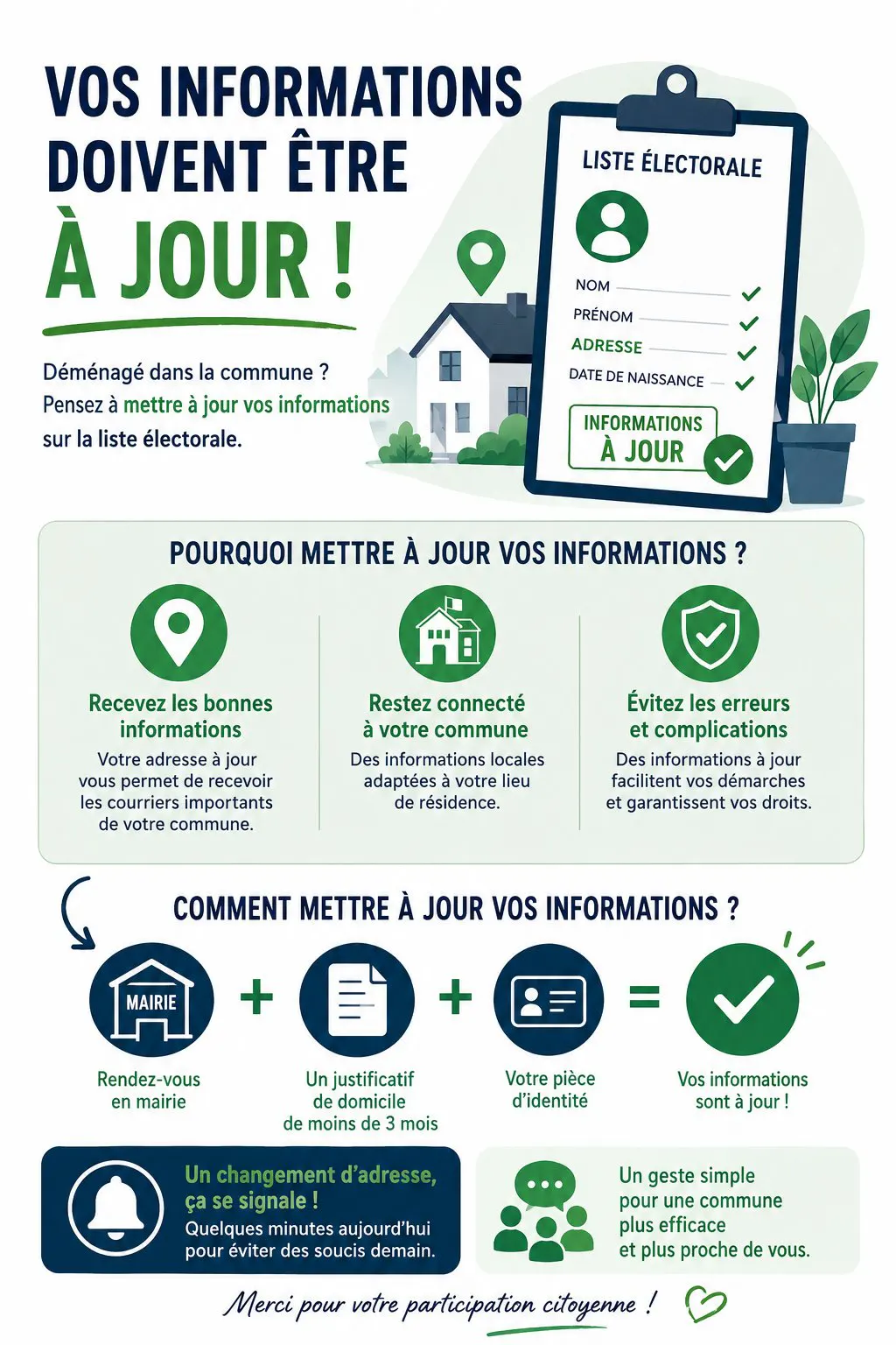Liste électorale - 2027 : vérifiez !