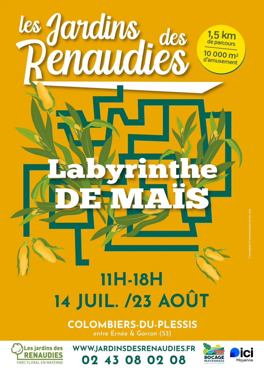 Actualités - Labyrinthe de Maïs - Les Jardins des Renaudies - Châtillon sur Colmont