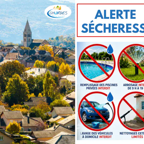 Alerte sécheresse - restrictions de l'usage de l'eau