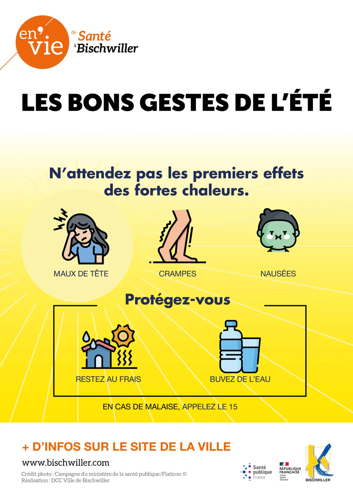 Fortes chaleurs : les bons gestes - Ville Bischwiller