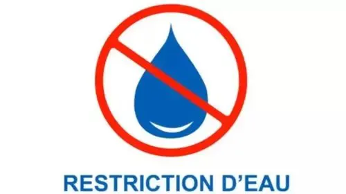 Restrictions d'eau