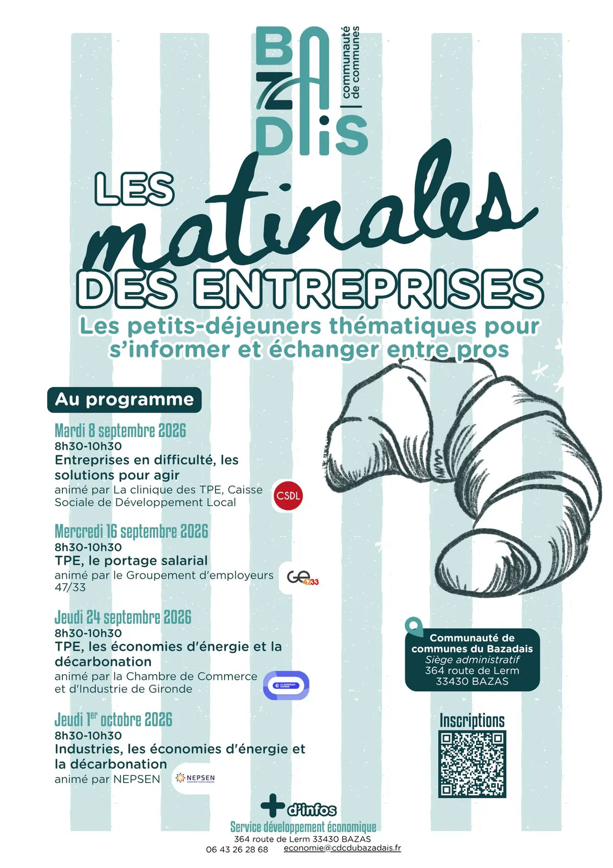 Découvrez les matinales des entreprises du Bazadais !