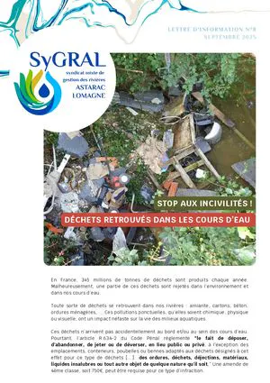 Lettre d'information SYGRAL