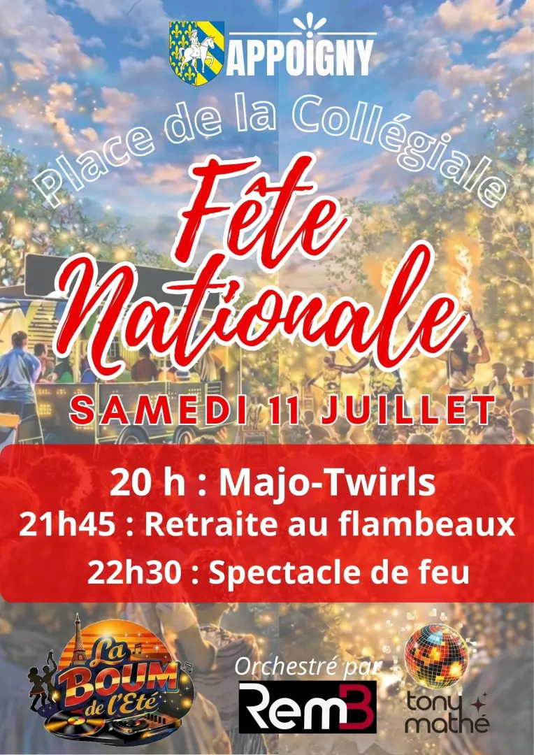 Fête nationale : rendez-vous le samedi 11 juillet