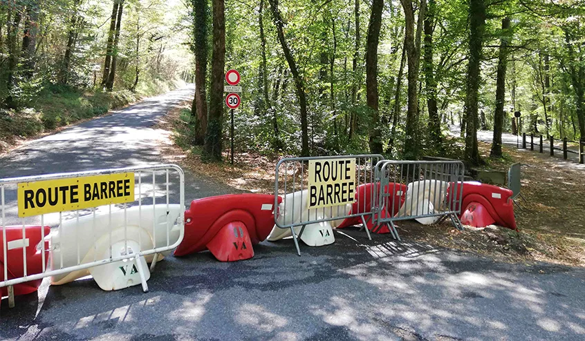 Accès interdit à la forêt de Corsuet