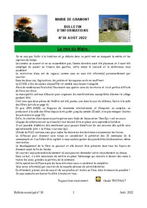 Le nouveau bulletin municipal est en ligne !