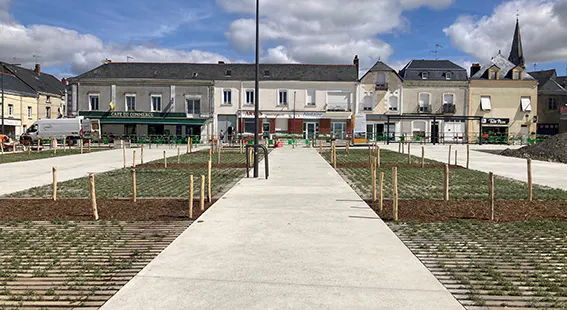 Place du château : réouverture de la circulation