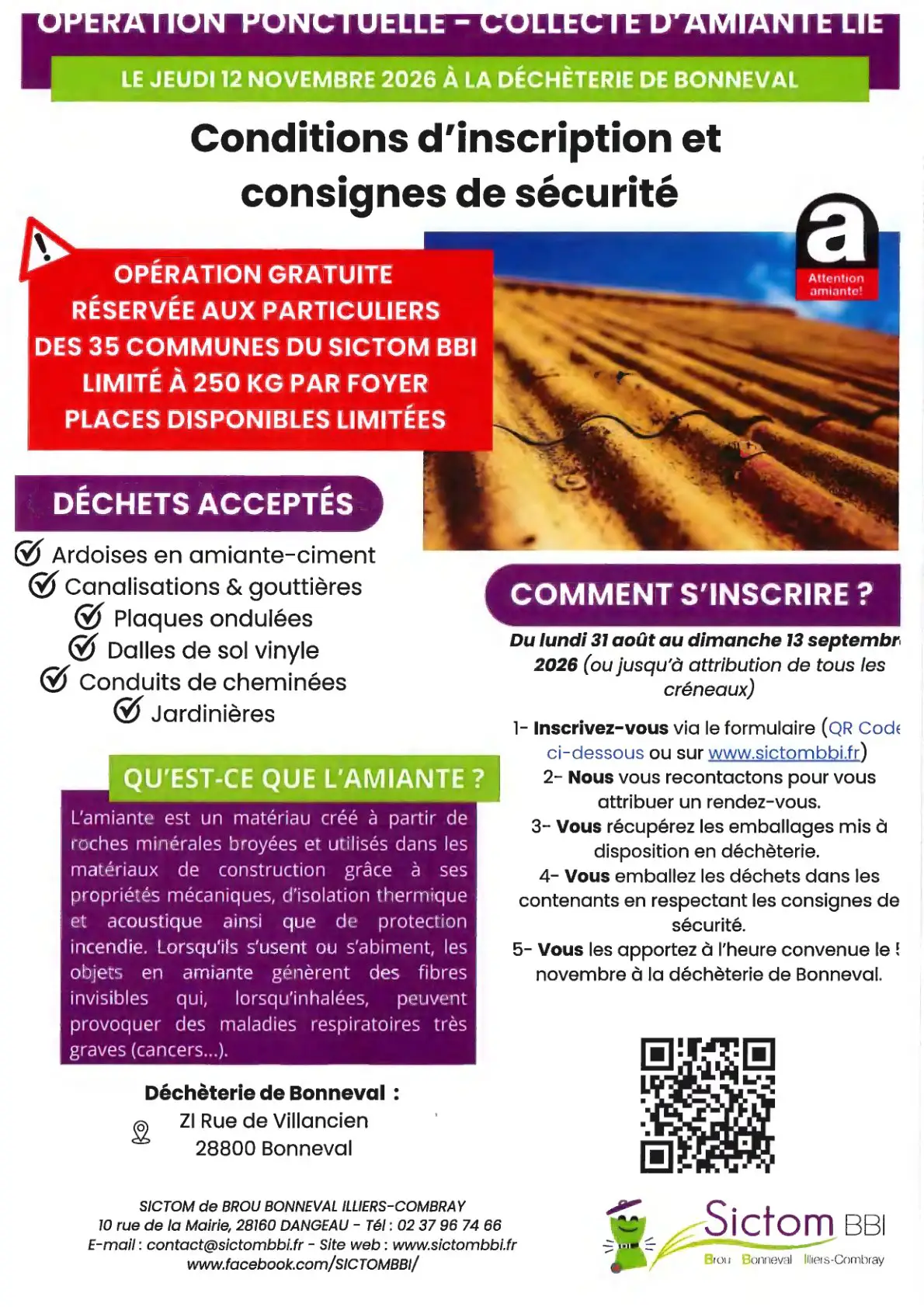 COLLECTE AMIANTE LIÉ - 12 NOVEMBRE 2026