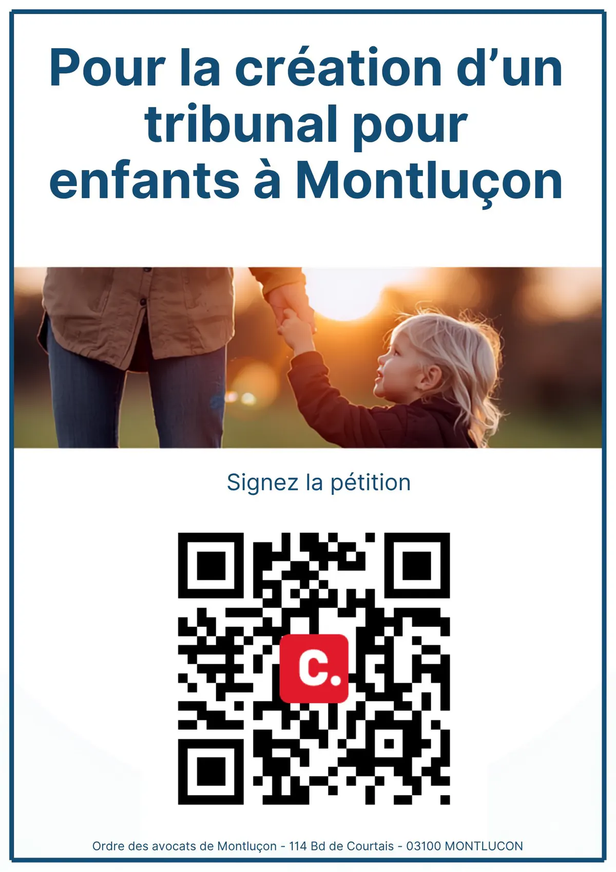 PETITION pour la création tribunal pour enfants à MONTLUCON