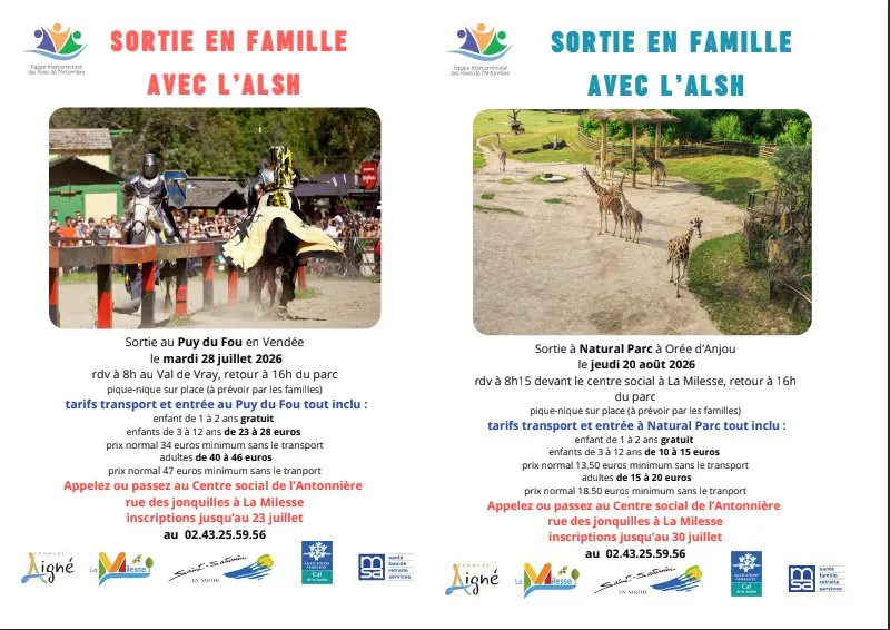 Sortie en famille avec le centre de Loisirs