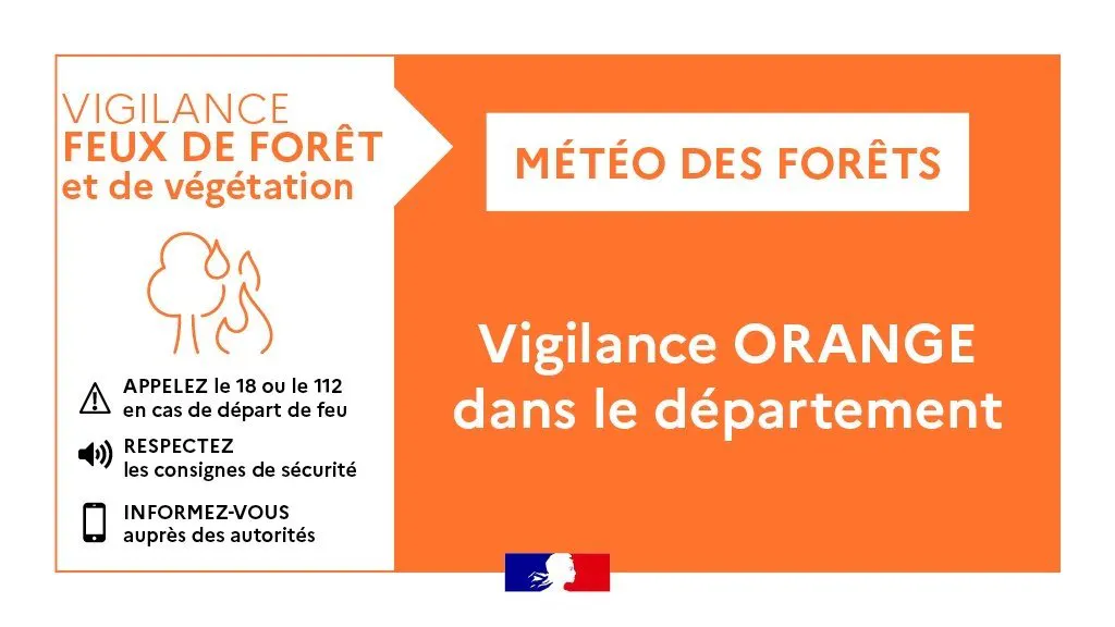 Vigilance ORANGE Feux de forêt