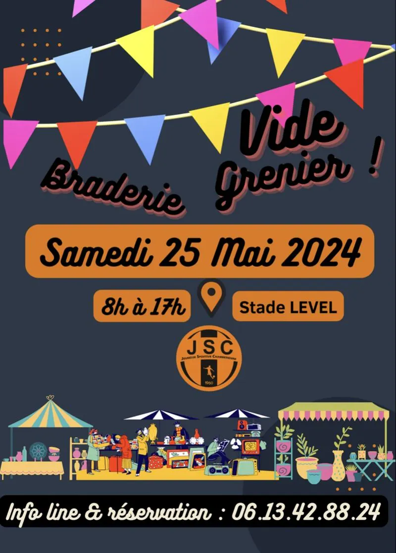 Cognin: Braderie au stade Level à Cognin le samedi 25 mai