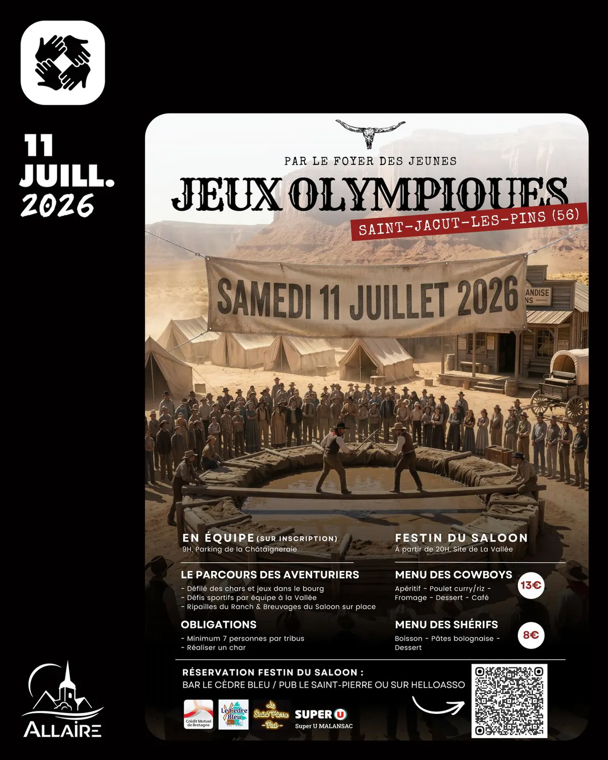 Jeux Olympiques à Saint-Jacut-les-Pins par le Foyer des jeunes