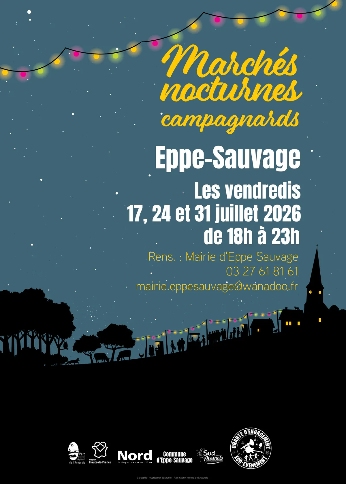 17-24-31 juillet 2026 : Marchés nocturnes campagnards