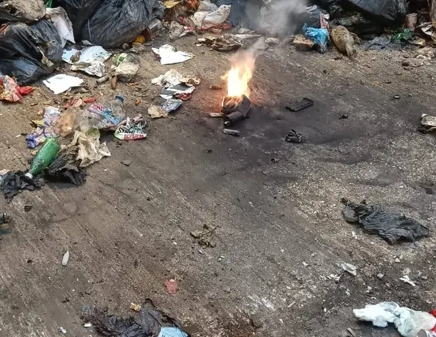 Incident : batterie au lithium trouvée dans les ordures ménagères