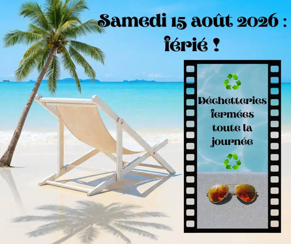 Samedi 15 août 2026 : férié !