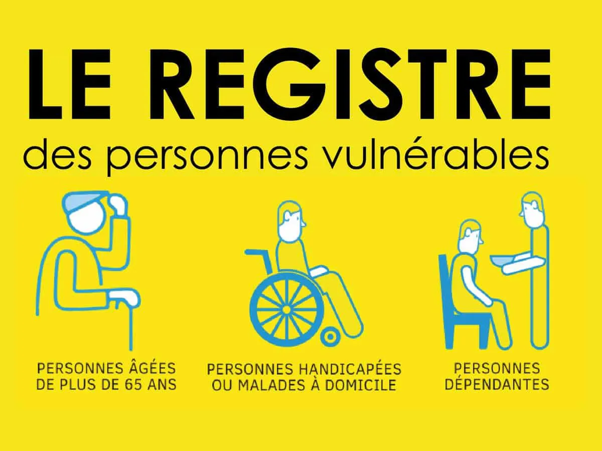 Mise à jour du registre des personnes vulnérables