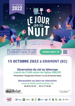 Le 15 octobre à GRAMONT  : « Le Jour de la Nuit »