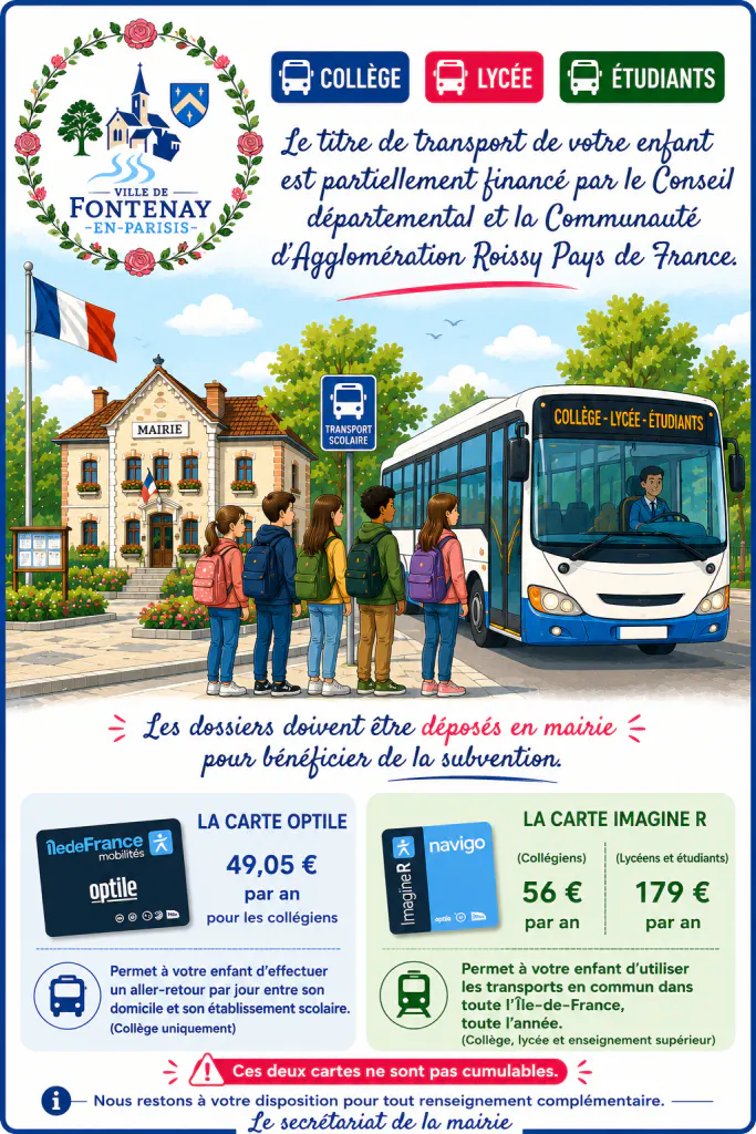 Info Roissy Pays de France – Pass’agglo Transport scolaire