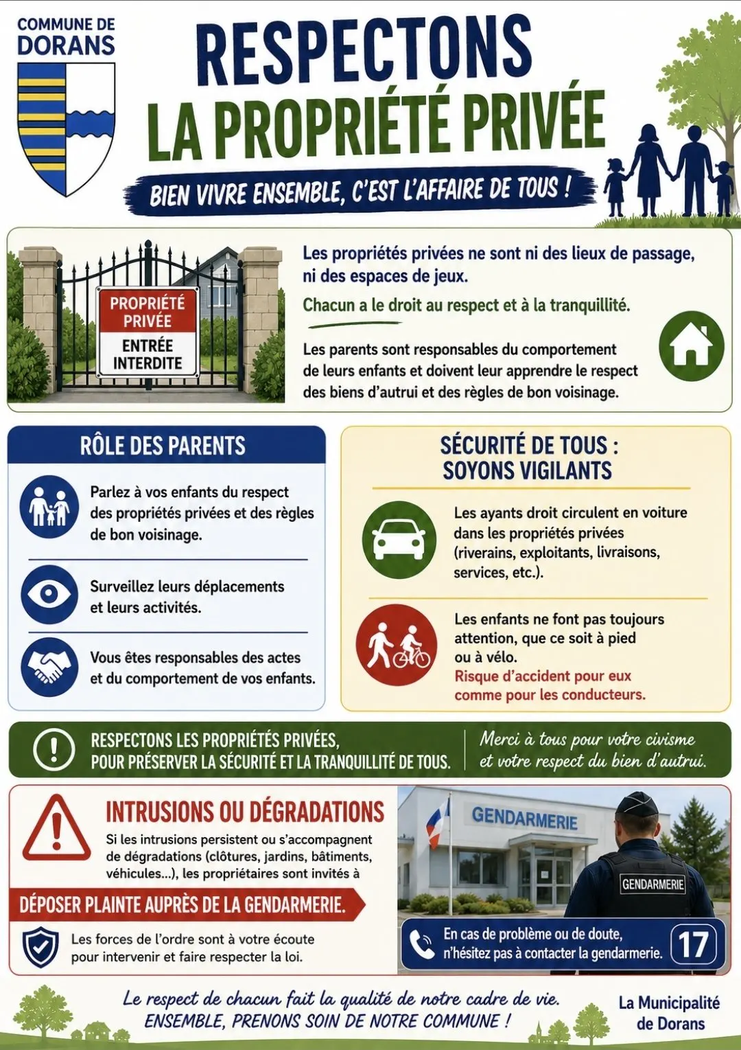 RAPPEL AU RESPECT DE LA VIE PRIVÉE