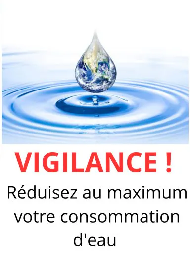 Vigilance - consommation en eau
