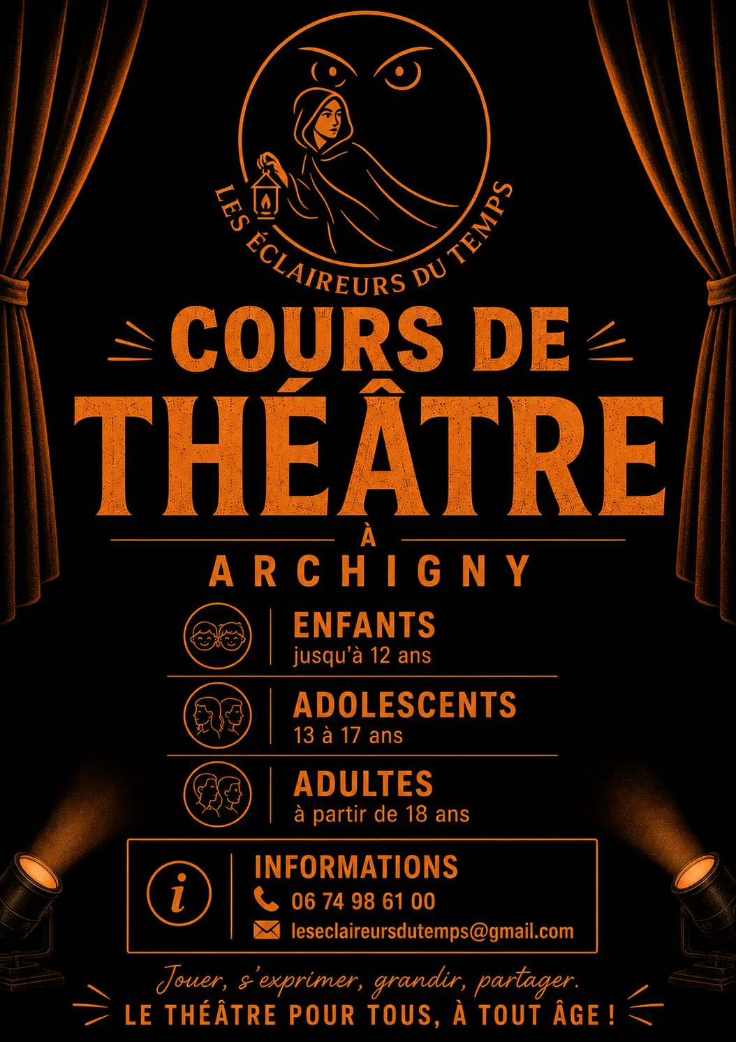 🎭 Des cours de théâtre à Archigny !