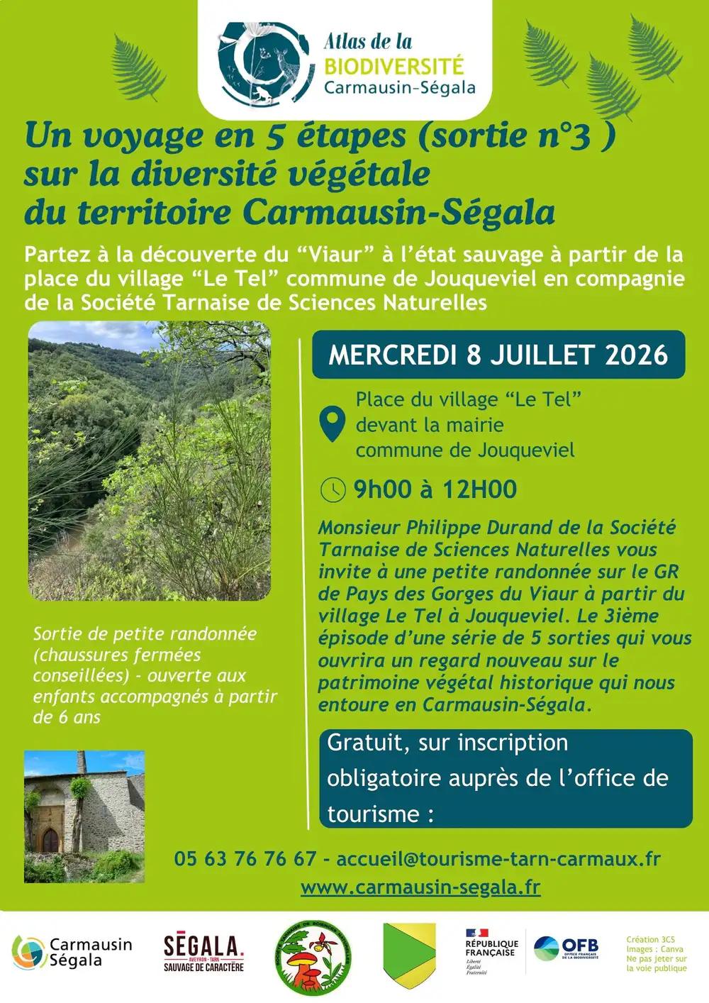 Diversité végétale sortie n°3:  08/07 9h Jouqueviel
