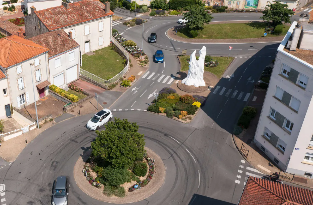 Giratoires de la place Labâte en travaux