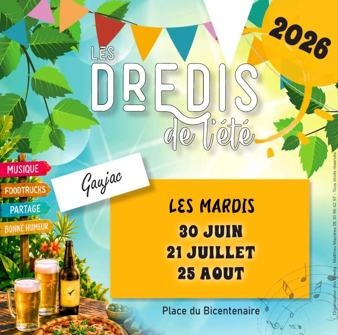 Les Dredis de l’été à Gaujac - Mairie de Gaujac