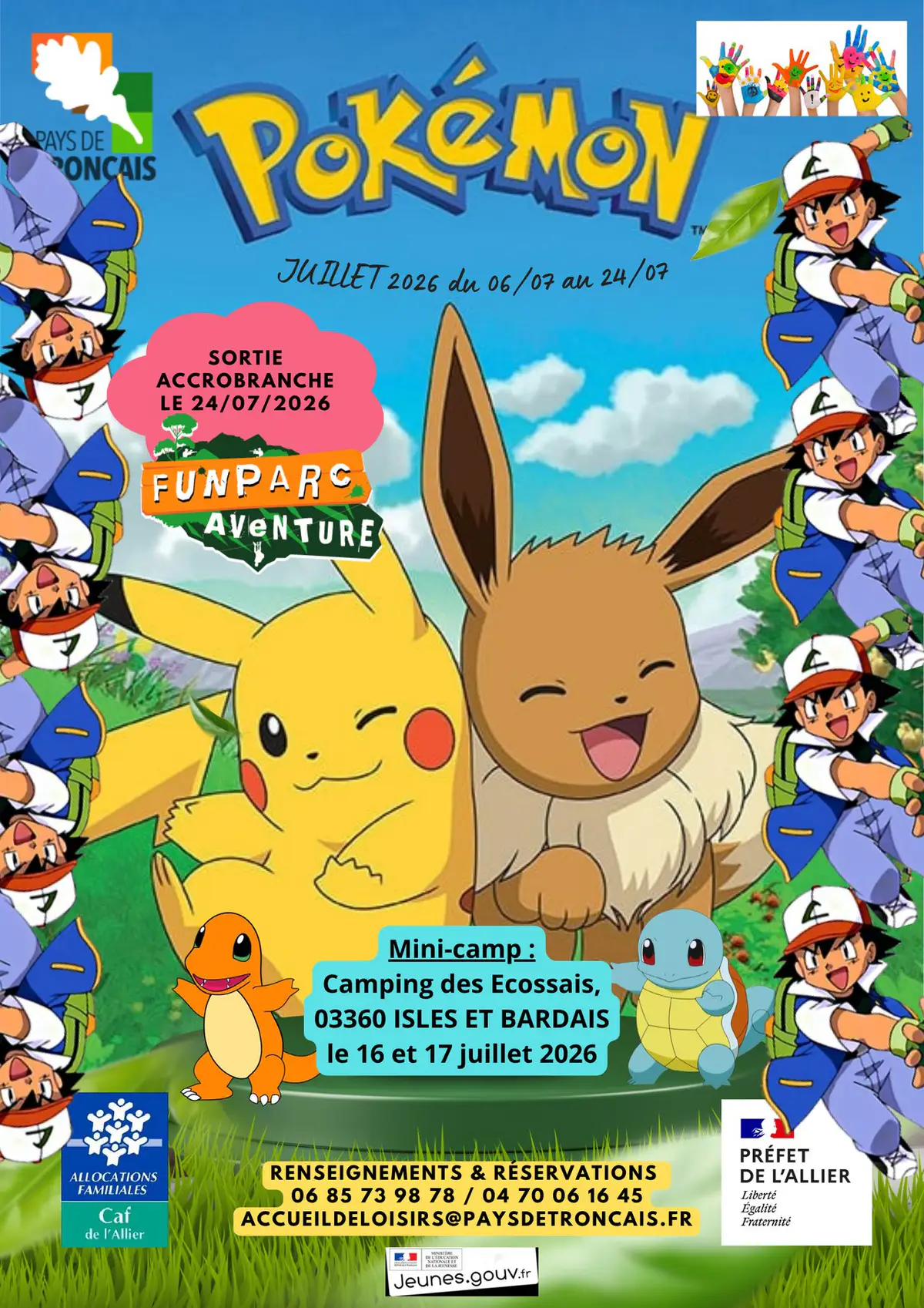 Les inscriptions pour les vacances du mois de juillet sont ouvertes !!