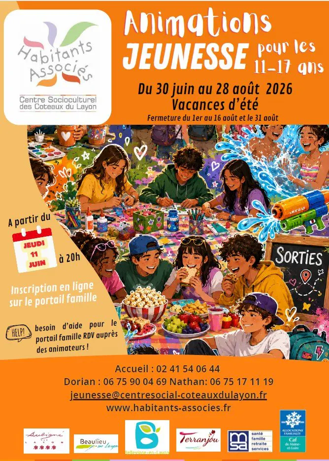 📢 Le programme complet de l’été 2026 du centre socioculturel pour les jeunes