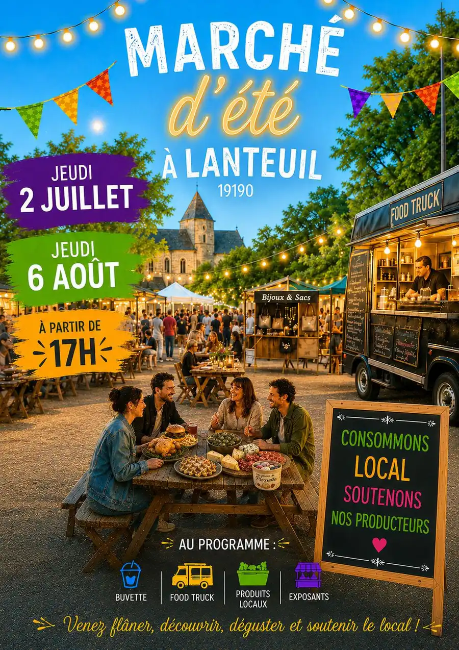Marché d'été à LANTEUIL