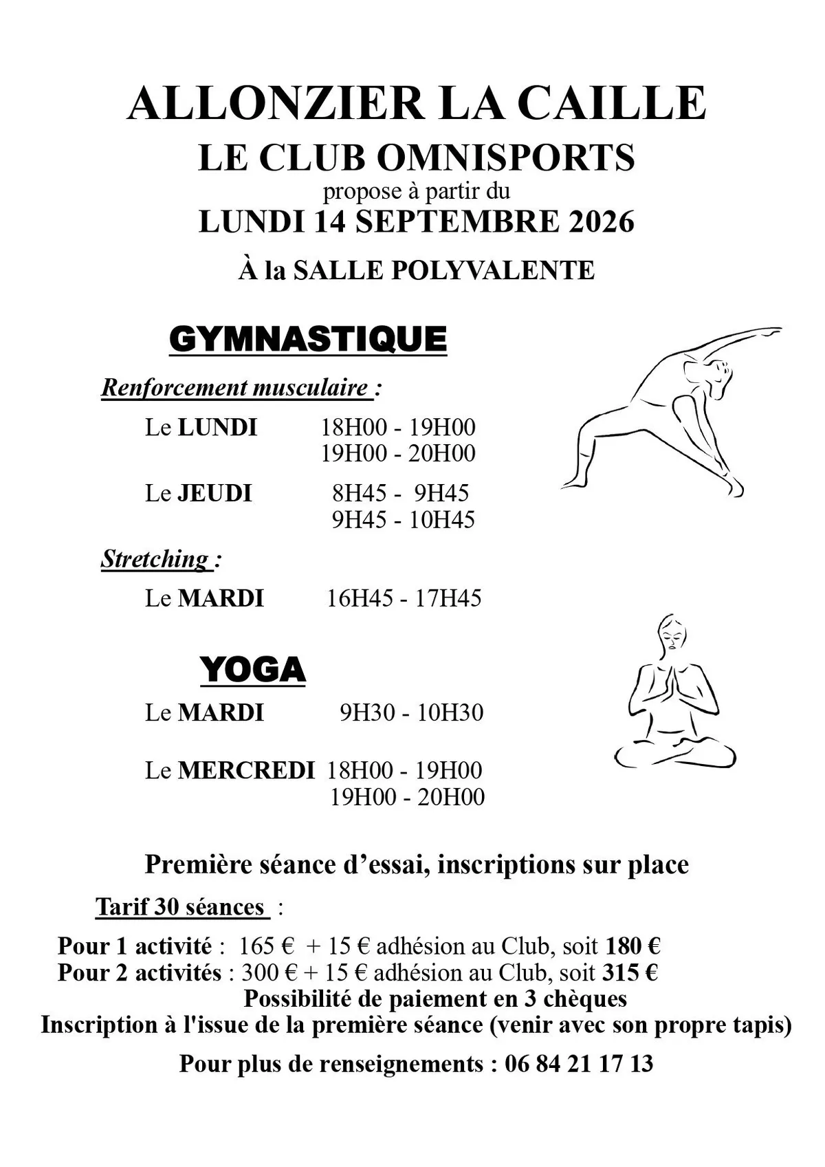 Une rentrée en pleine forme avec le Club Omnisports !