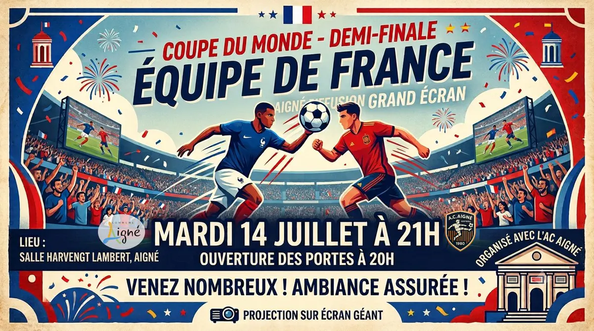 Demi-finale coupe du Monde sur écran géant