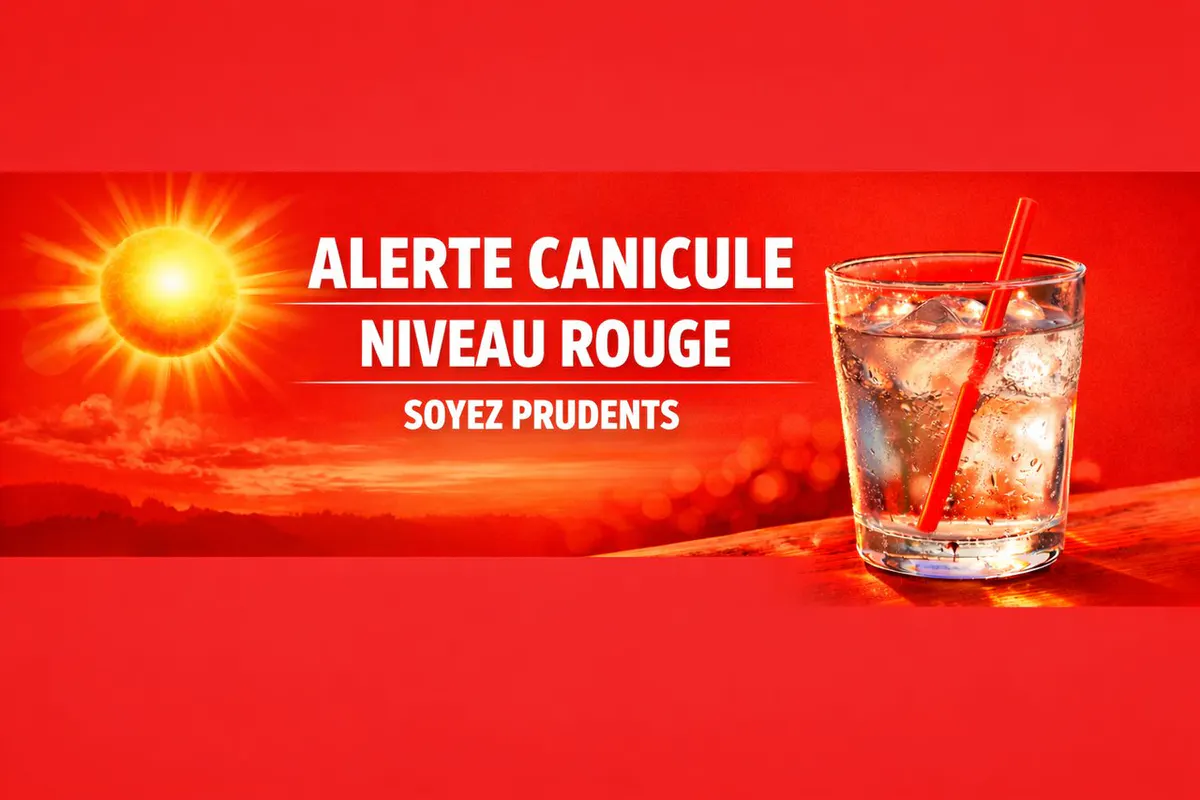 VIGILANCE CANICULE DE NIVEAU ROUGE, à partir de 12 h 00 ce vendredi…