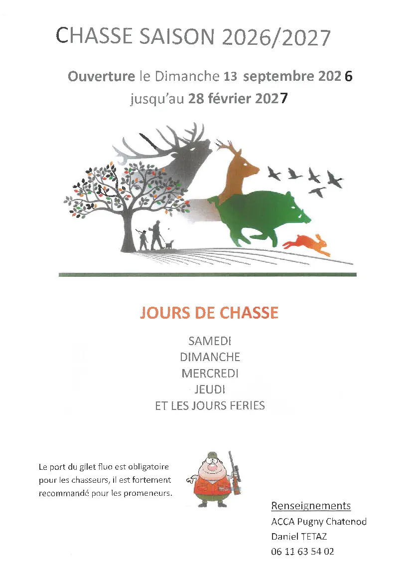 SAISON CHASSE 2026/2027