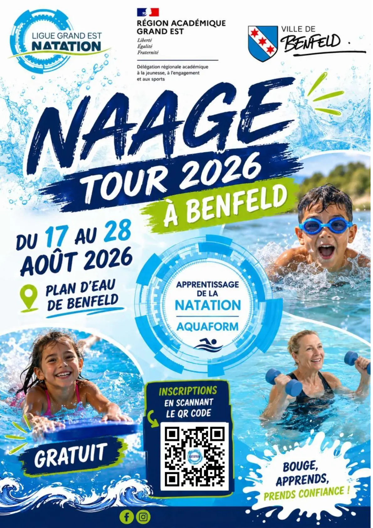📢La Ligue Grand Est de Natation vous donne RDV au plan d'eau de Benfeld pour NAAGEr  🐟