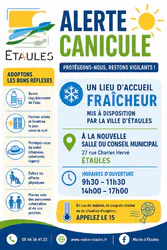 INFORMATION / Alerte canicule & lieu d'accueil fraicheur
