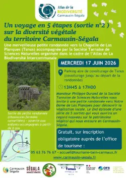 La diversité végétale sortie n°2 17/06/2026 tanus