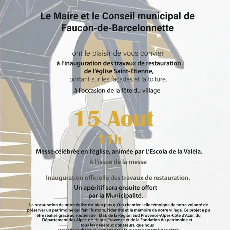 Inauguration de l'église