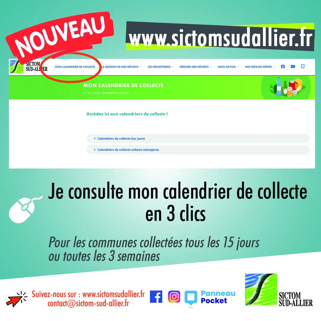 Nouvelle rubrique site internet SICTOM SUD-ALLIER
