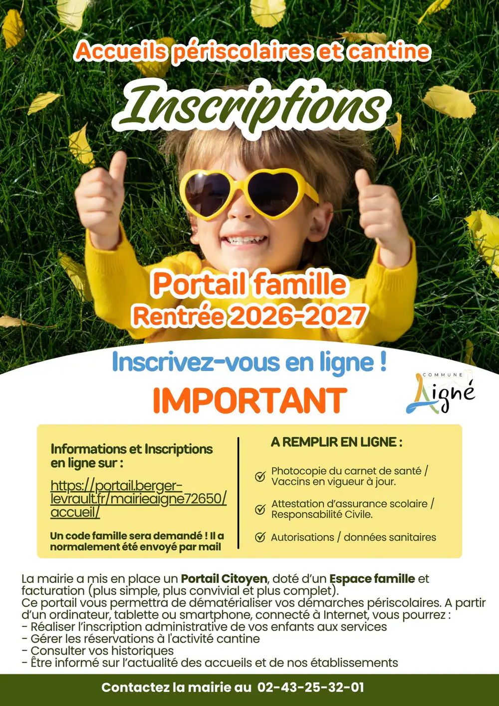 Inscriptions au Portail famille