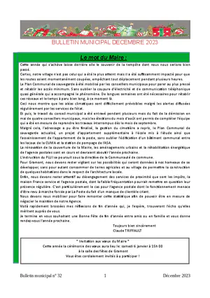 Le nouveau bulletin municipal est en ligne !