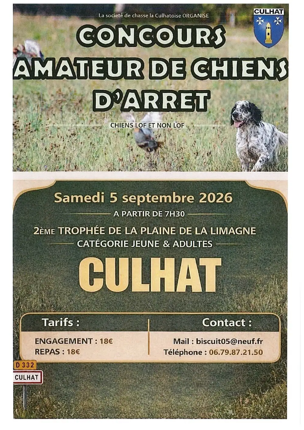 Concours amateur de chiens d'arrêt