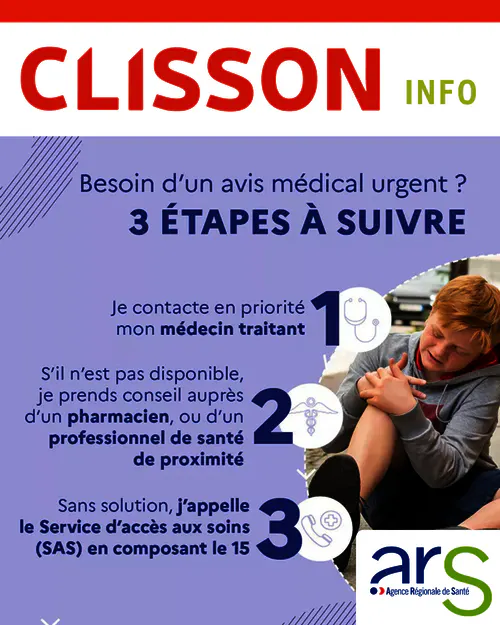 RAPPEL de l'ARS - Besoin d’un avis médical urgent