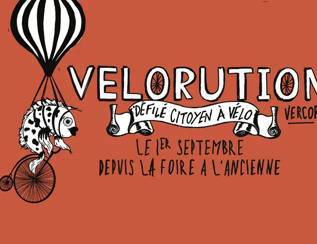 Vélorution - Défilé à vélo d'Autrans à Méaudre