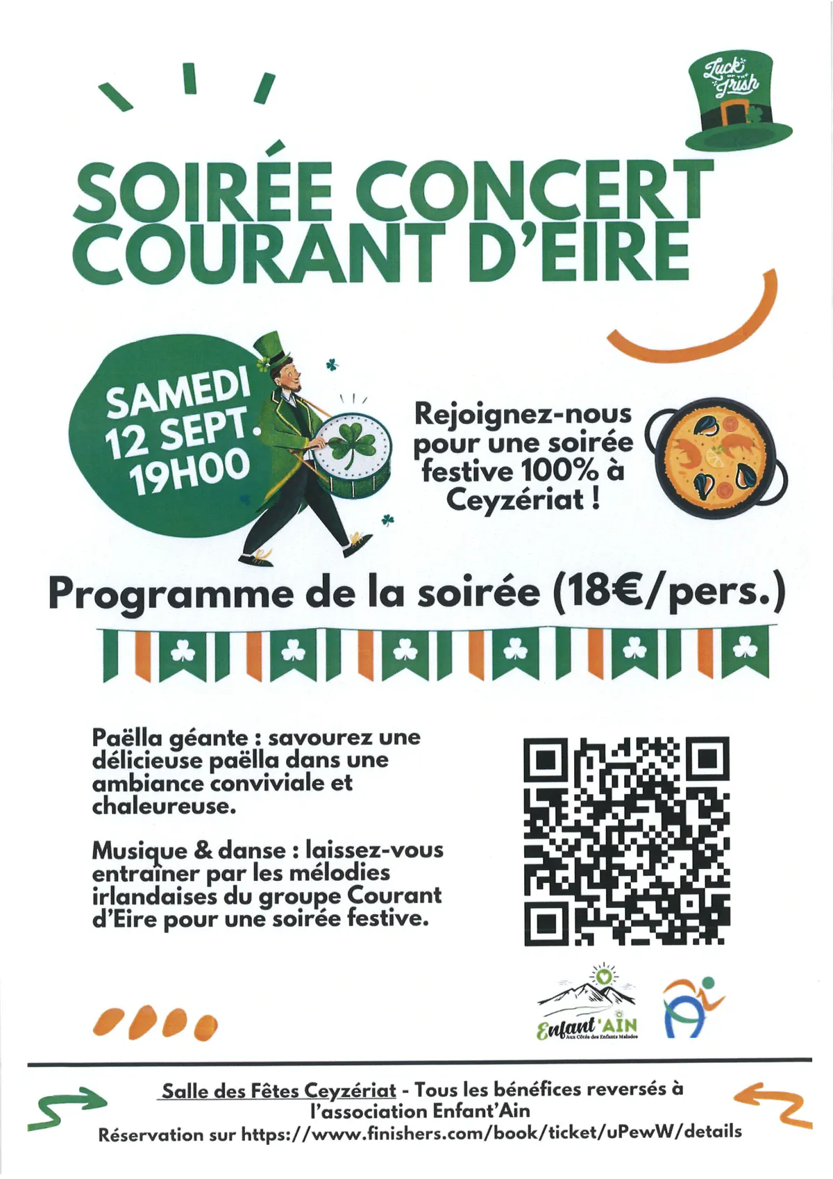 SOIREE CONCERT COURANT D'EIRE samedi 12 septembre à 19h - Actualités