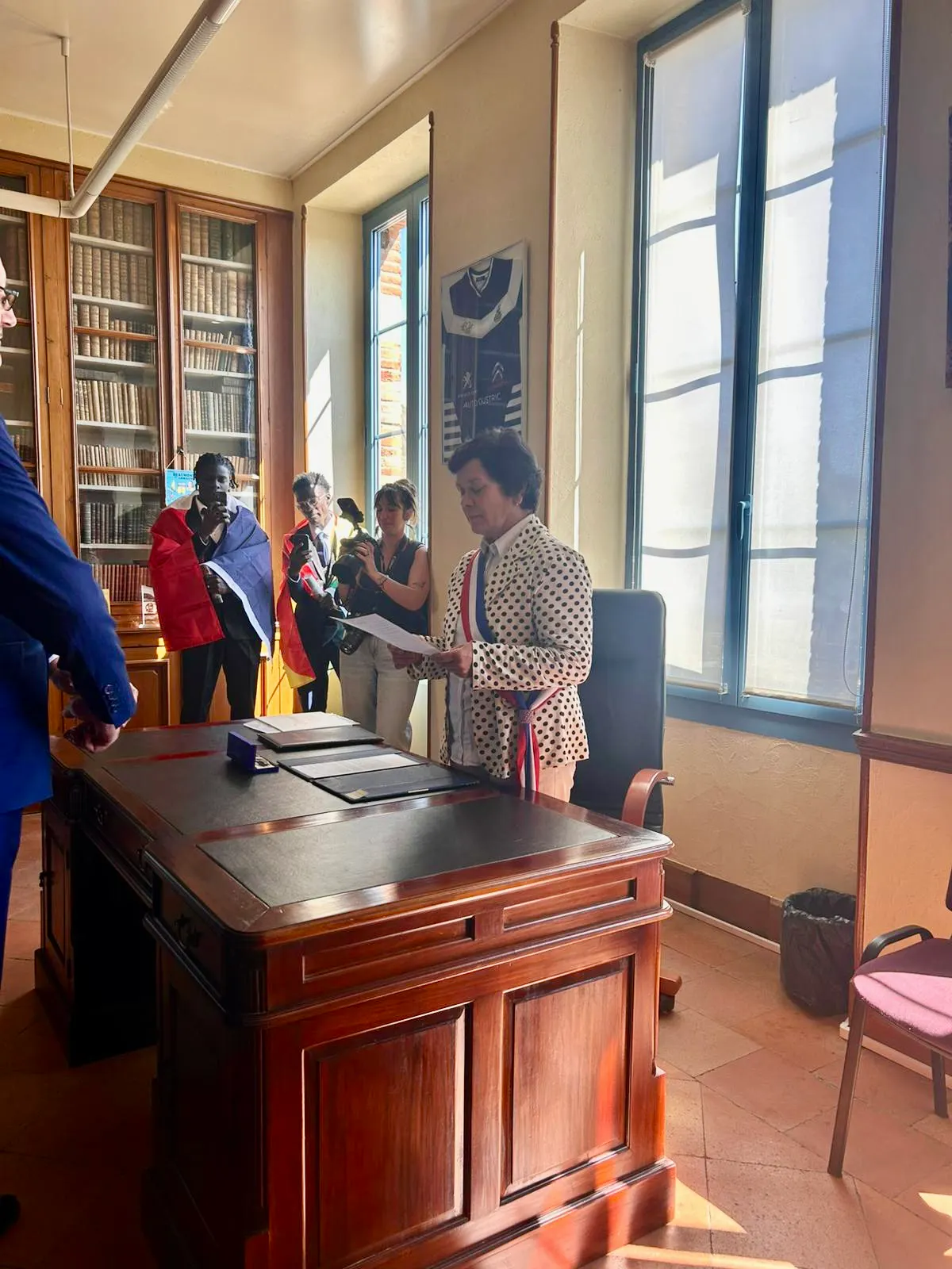 Madame le maire officie à l'état civil